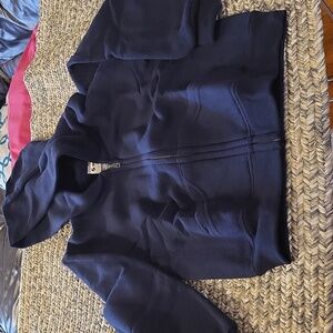 French Toast Navy Zip Hooded Sweatshirt - Youth